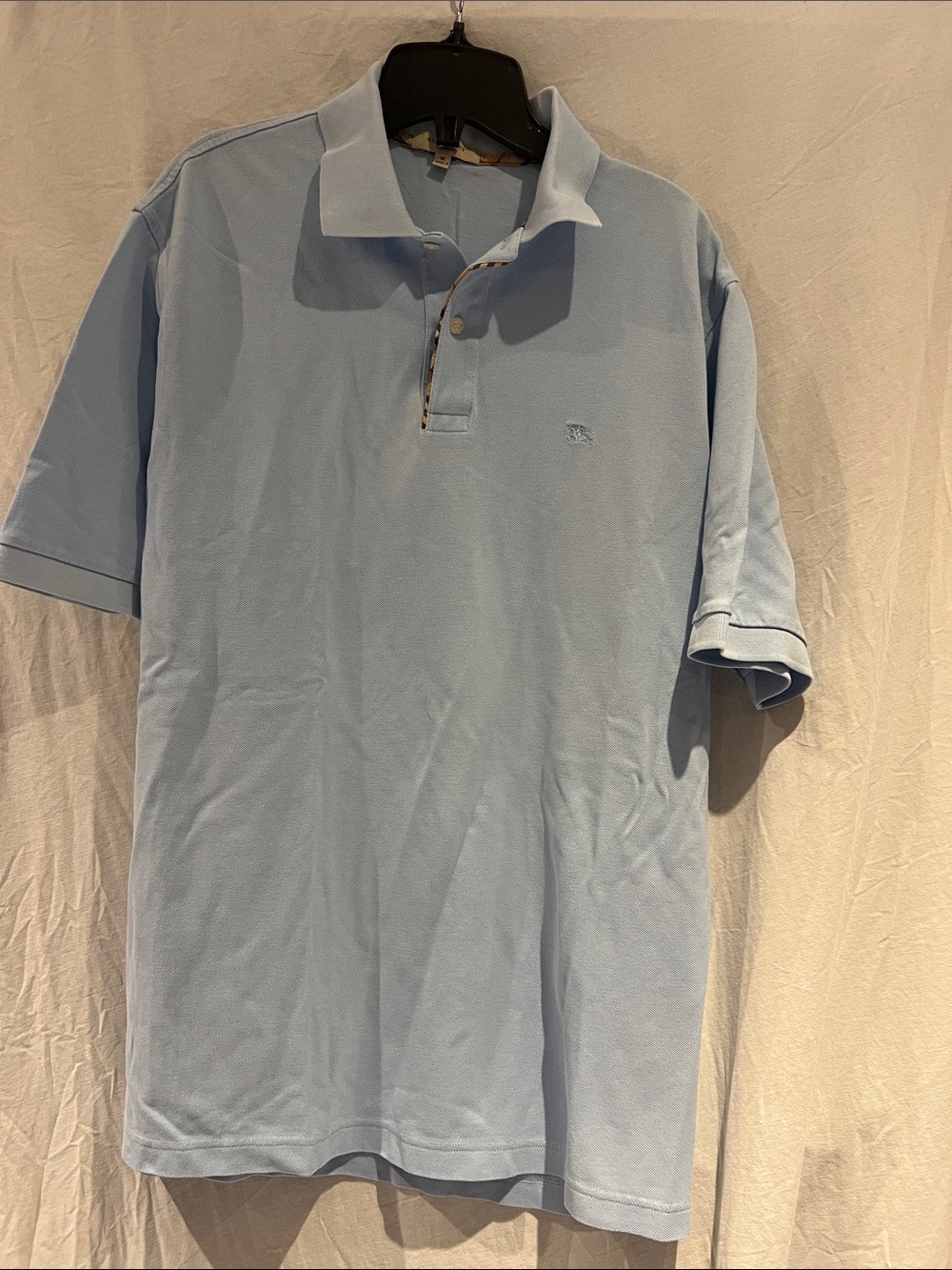 Burberry Pale Blue Short-Sleeve Polo